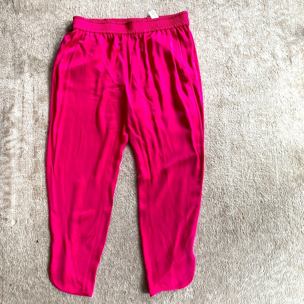 Zara pink silk pants
